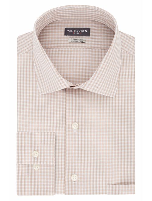 Van Heusen Men's Dress Shirt Regular Fit Flex Collar Check