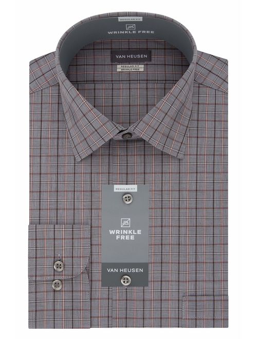 Van Heusen Men's Dress Shirt Regular Fit Check