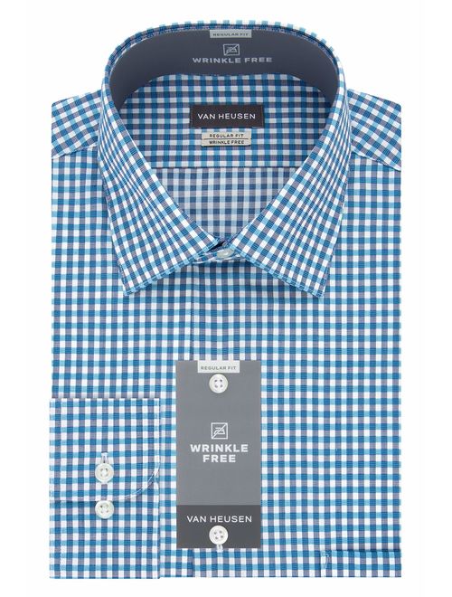 Van Heusen Men's Dress Shirt Regular Fit Check