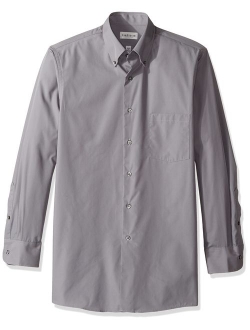 Men's Dress Shirts Regular Fit Silky Poplin Solid