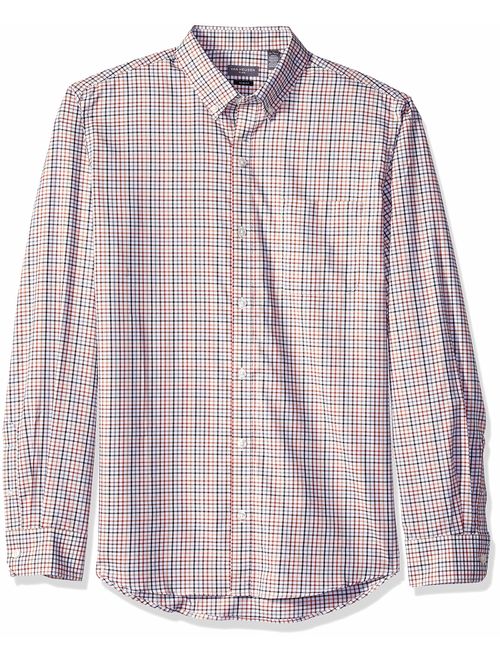 Van Heusen Men's Slim Fit Flex Long Sleeve Button Down Stretch Tattersal Shirt