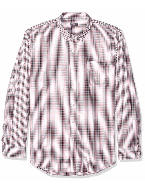 Van Heusen Men's Flex Long Sleeve Button Down Stretch Tattersal Shirt