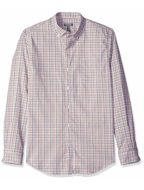 Van Heusen Men's Flex Long Sleeve Button Down Stretch Tattersal Shirt