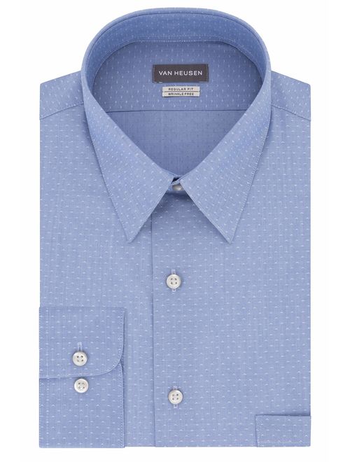 Van Heusen Men's Dress Shirt Regular Fit Solid