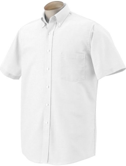 Men's Short-Sleeve Oxford Dress Shirt