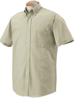 Men's Short-Sleeve Oxford Dress Shirt