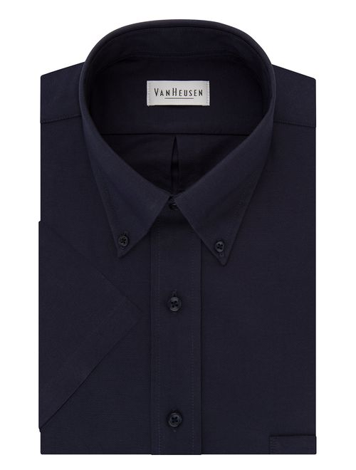 Van Heusen Men's Short-Sleeve Oxford Dress Shirt