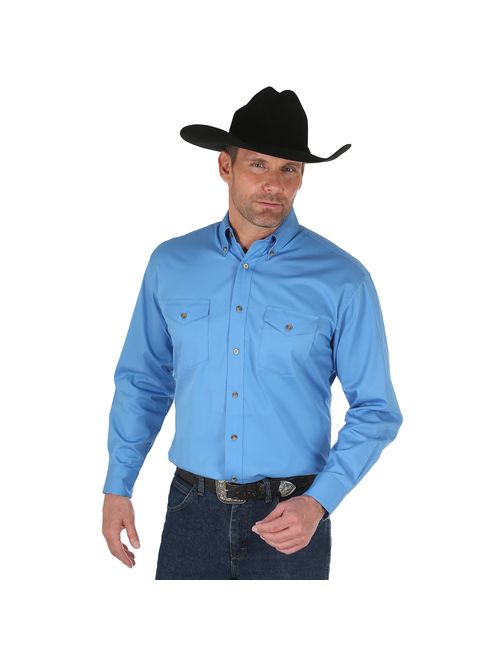 Wrangler Men's Painted Desert Two Pocket Long Sleeve Button Shirt