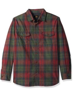 Men's Long Sleeve Heathered Button Down Shirts