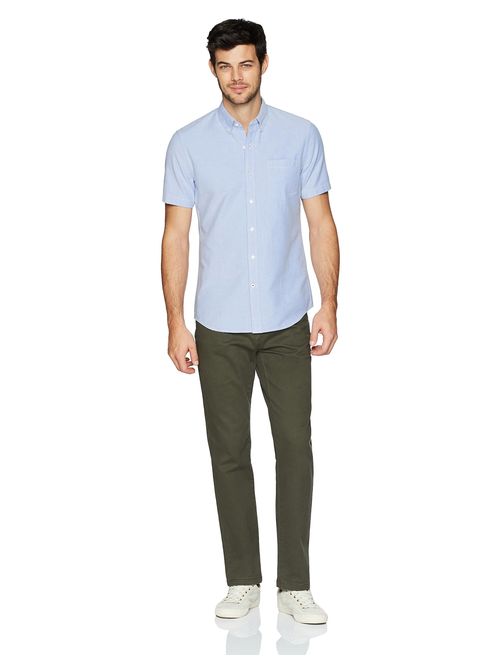 Amazon Brand - Goodthreads Men's Slim-Fit Short-Sleeve Solid Oxford Shirt