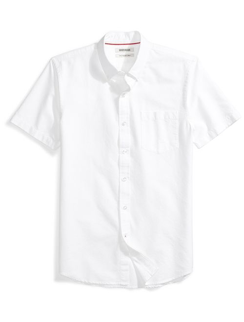 Amazon Brand - Goodthreads Men's Slim-Fit Short-Sleeve Solid Oxford Shirt