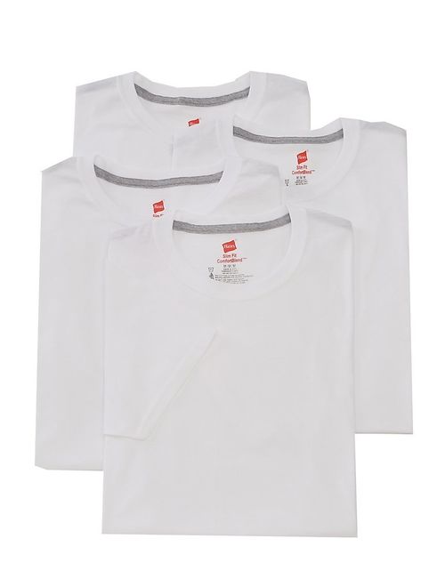 Hanes CST14 ComfortBlend Slim Fit Crew T-Shirts - 4 Pack