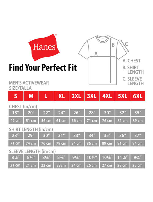 Hanes Mens Tagless Cotton Crew Neck Long-Sleeve Tshirt