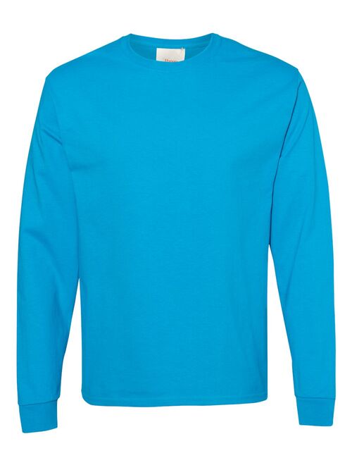 Hanes Mens Tagless Cotton Crew Neck Long-Sleeve Tshirt