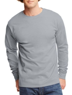 Big men's tagless long sleeve t-shirt