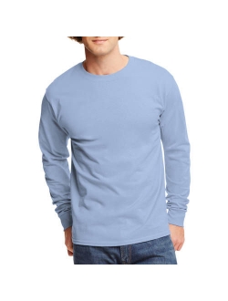 Big men's tagless long sleeve t-shirt