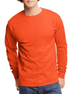 Big men's tagless long sleeve t-shirt