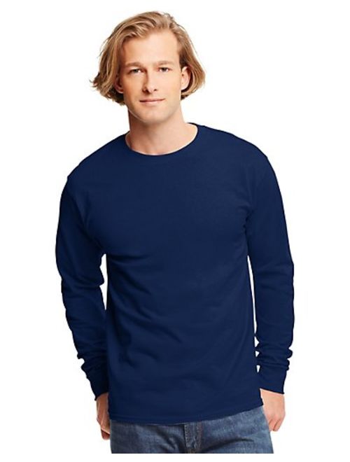 Hanes Big men's tagless long sleeve t-shirt