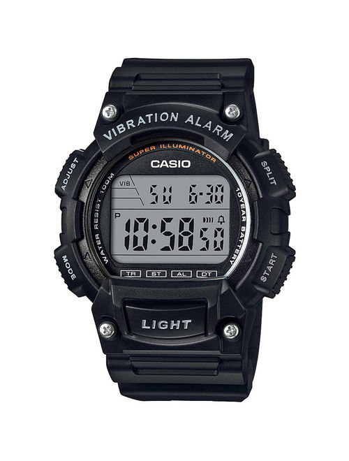 Casio Men's Sport Digital Watch with Vibration Alarm, Black