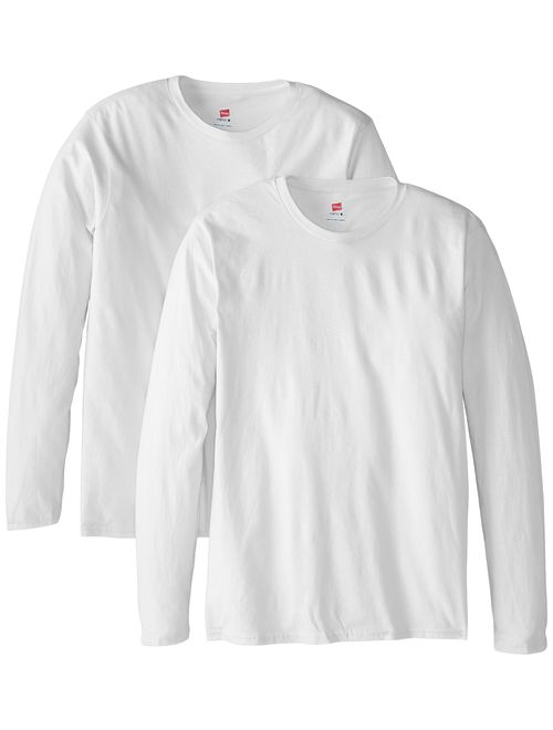 Hanes Men's Long-Sleeve Premium T-Shirt (Pack of 2)