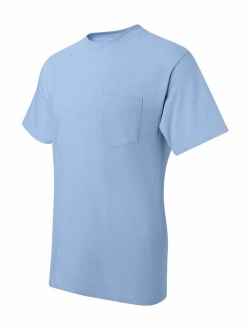 Men's Crew Neck Short-Sleeve Beefy with Pocket T-Shirt