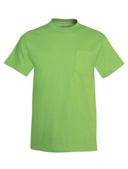 Men's Crew Neck Short-Sleeve Beefy with Pocket T-Shirt