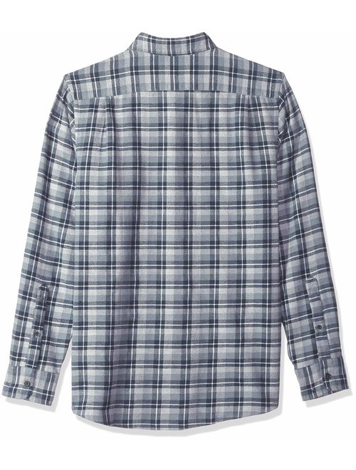 Goodthreads Men's Slim-Fit Long-Sleeve Plaid Brushed Heather Shirt