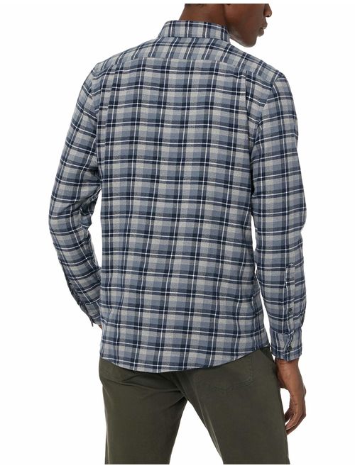 Goodthreads Men's Slim-Fit Long-Sleeve Plaid Brushed Heather Shirt