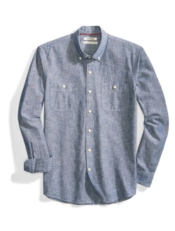 Amazon Brand - Goodthreads Men's Standard-Fit Long-Sleeve Chambray Shirt