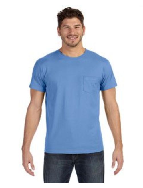 Hanes Mens Ringspun Cotton Nano-T T-Shirt with Pocket (498P)