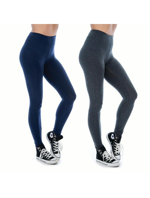 Women & Plus Soft Cotton Active Stretch Ankle/Capri Length Lightweight Leggings