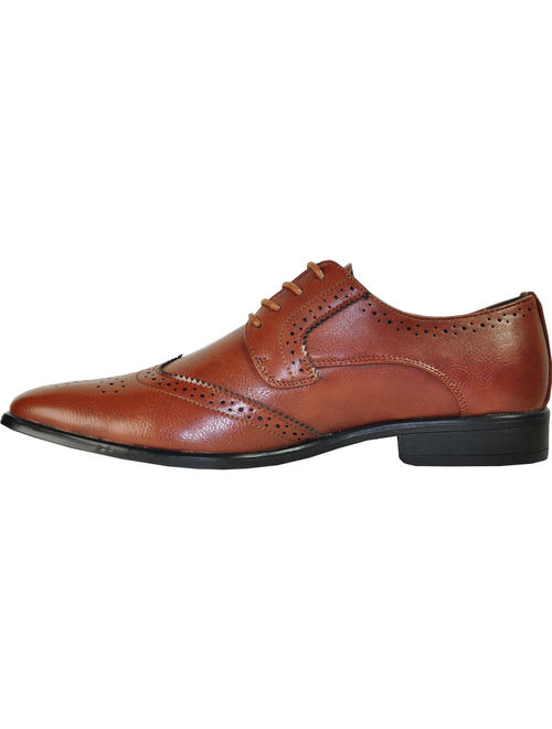 BRAVO/KING-2 Dress Shoe Classic Oxford Leather Lining Brown Matte