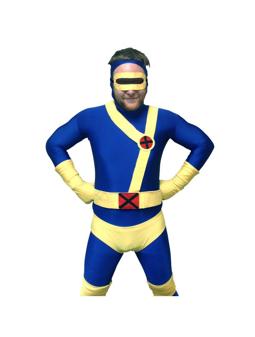 Cyclops Adult Costume Body Suit X-Men Superhero Spandex Body Suit Mens Lycra