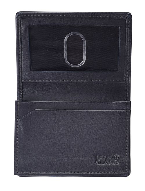 RFID Wallet Mens ID Card Holder Compact Leather Slim Security Lewis N Clark !