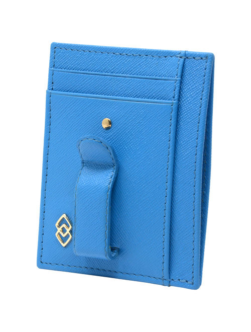 Alpine Swiss Double Diamond Mens RFID Money Clip Minimalist Front Pocket Wallet