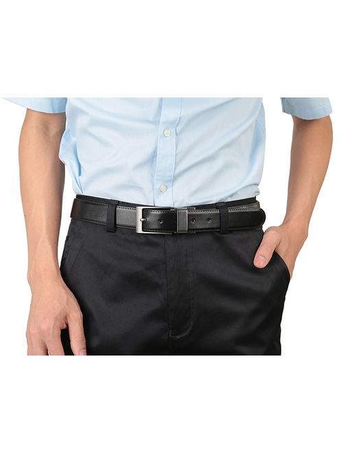 Beltox Fine Men's Dress Belt Leather Adjustable Reversible 1.25