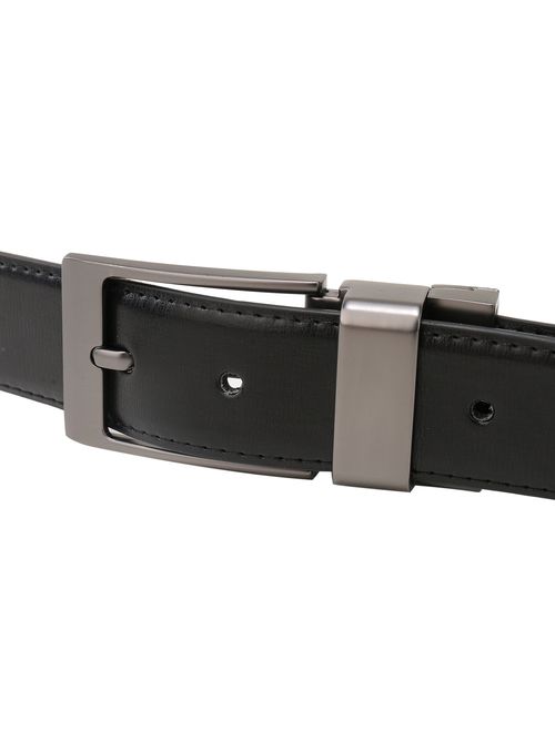 Beltox Fine Men's Dress Belt Leather Adjustable Reversible 1.25