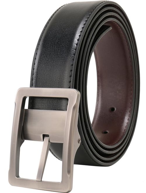 Beltox Fine Men's Dress Belt Leather Adjustable Reversible 1.25