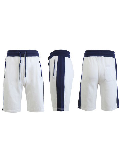 Mens French Terry Shorts With Zipper Pockets