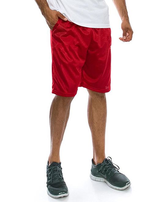 Men's Mesh Basketball Shorts with Pockets Big and Tall Sportswear