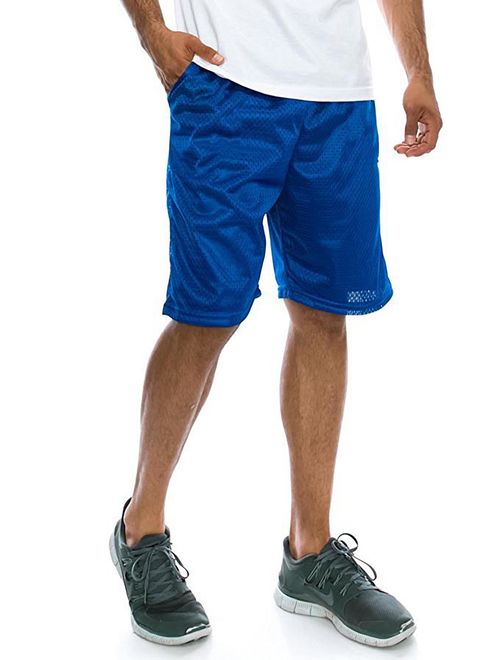 Men's Mesh Basketball Shorts with Pockets Big and Tall Sportswear