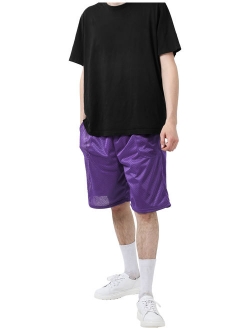 Men's Athletic Mesh Shorts With Pockets