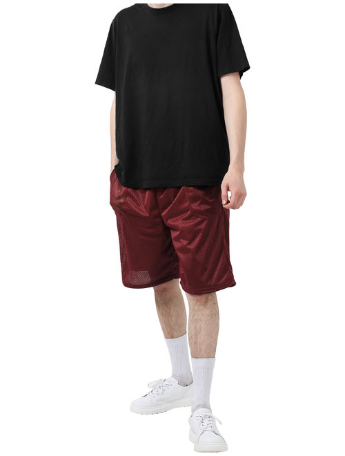 Men's Athletic Mesh Shorts With Pockets