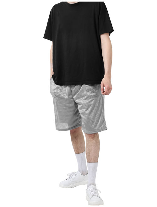 Men's Athletic Mesh Shorts With Pockets