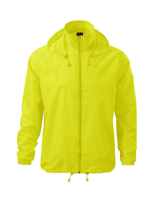 Adler Windbreaker Rain Jacket Hooded - IF FOR MEN: SIZING RUNS SMALL GET THE NEXT SIZE UP - Full Zip - Adjustable Draw Cord Two Front Pockets - Packable In Its Own Pocket