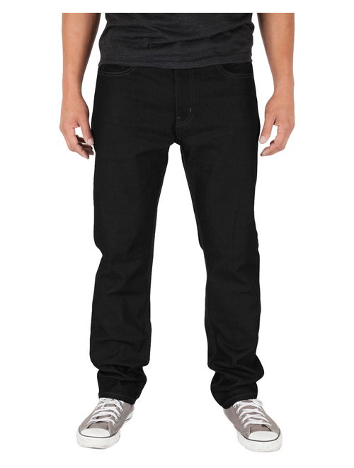 Buy Shaka Wear Mens 12oz raw denim pants classic straight rigid jeans ...