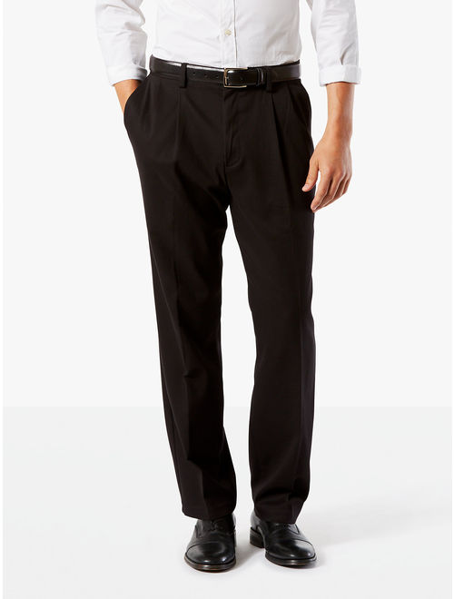 Men's Classic Fit Khaki Pleated Work Pant