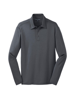 Port Authority Men's Silk Touch Performance Long Sleeve Polo Shirt