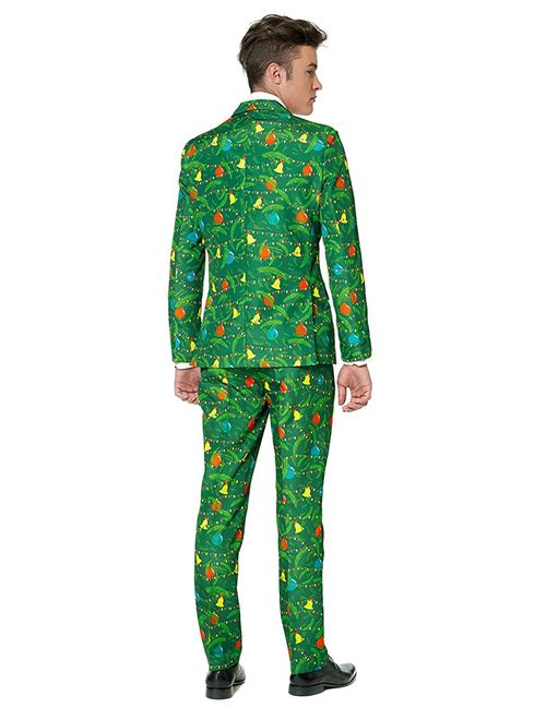 Suitmeister Men's Christmas Green Tree Christmas Suit