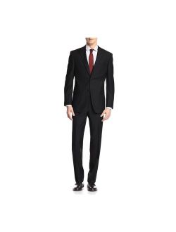 GN GIORGIO NAPOLI Presidential Men's Suit Two Button 2 Piece Modern Classic Fit Black